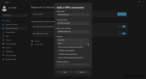 วิธีตั้งค่า VPN ใน Windows 11