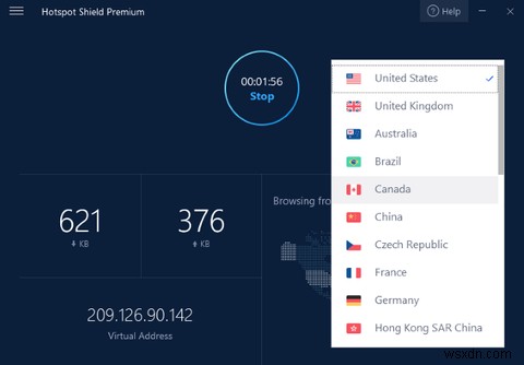 Hotspot Shield เป็น VPN ที่ใช้งานง่ายพร้อมความปลอดภัยขั้นสูง