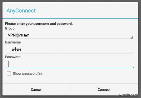 วิธีเชื่อมต่อกับ VPN ที่ทำงานของคุณด้วยแท็บเล็ต Android ของคุณ 