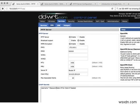 วิธีตั้งค่าเซิร์ฟเวอร์ VPN ของคุณเองโดยใช้ DD-WRT 