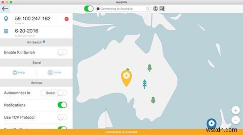 NordVPN สำหรับ Mac:จัดการความเป็นส่วนตัวและภูมิภาคใน OS X . ได้อย่างง่ายดาย 