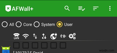 วิธีการตั้งค่าและใช้งานไฟร์วอลล์ Android ที่ดีที่สุด:AFWall+ 