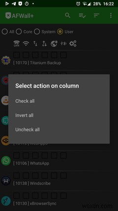 วิธีการตั้งค่าและใช้งานไฟร์วอลล์ Android ที่ดีที่สุด:AFWall+ 
