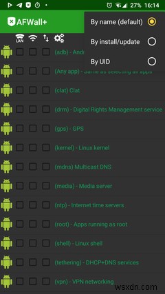 วิธีการตั้งค่าและใช้งานไฟร์วอลล์ Android ที่ดีที่สุด:AFWall+ 