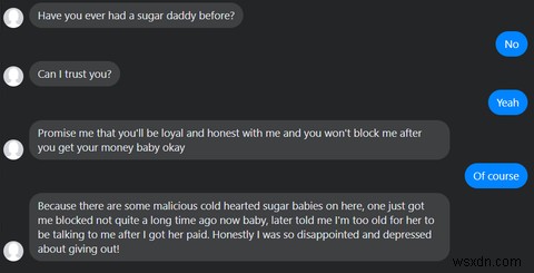 เราตอบสนองต่อ Sugar Daddy ดังนั้นคุณไม่จำเป็นต้องทำ 