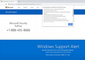 วิธีป้องกันการแจ้งเตือนไวรัสลามกอนาจารจาก Microsoft