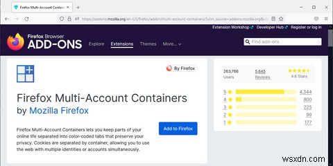 วิธีใช้คอนเทนเนอร์หลายบัญชีใน Firefox 