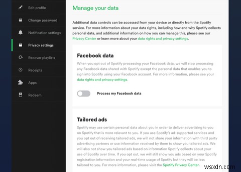 วิธีหยุด Facebook แชร์ข้อมูลของคุณกับ Spotify 