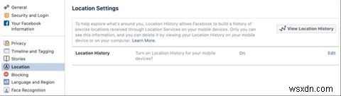 วิธีดูและลบประวัติตำแหน่งของคุณบน Facebook 