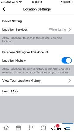 วิธีดูและลบประวัติตำแหน่งของคุณบน Facebook 