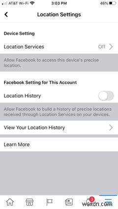 วิธีดูและลบประวัติตำแหน่งของคุณบน Facebook 