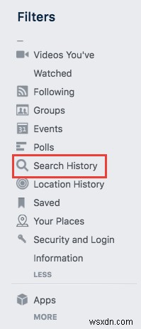 วิธีล้างประวัติการค้นหาบน Facebook ของคุณ 