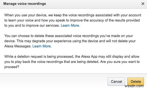 วิธีลบข้อมูล Amazon Echo Voice ของคุณ 
