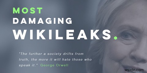 ดู WikiLeaks ที่สร้างความเสียหายมากที่สุด ทั้งหมดบนเว็บไซต์ One Tidy 