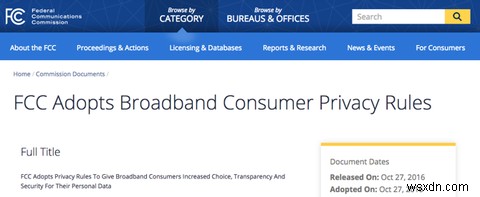 ข้อบังคับ ISP ใหม่ของ FCC จะปกป้องความเป็นส่วนตัวของคุณหรือไม่? 