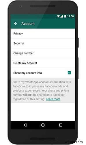 วิธีหยุด WhatsApp ส่งข้อมูลของคุณไปที่ Facebook 