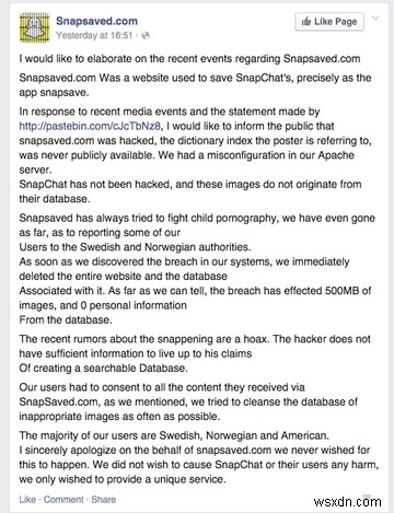 The Snappening:Snapchats นับแสนอาจถูกรั่วไหล 