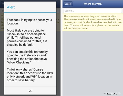 วิธีใช้ Facebook บน Android โดยไม่ได้รับอนุญาตทั้งหมด 