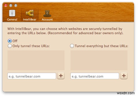 กรองอุโมงค์ VPN ของคุณด้วย Tunnelbears Intellibear 