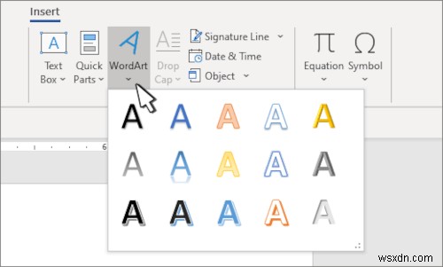 วิธีแทรกข้อความใน Circle หรือ Circle Text ใน Microsoft Word 