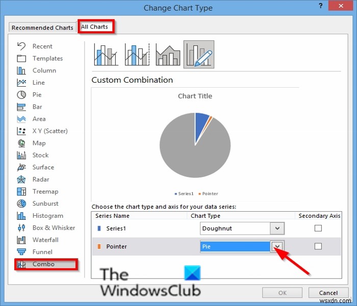 วิธีสร้างแผนภูมิมาตรวัดใน Excel