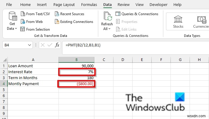 วิธีใช้การค้นหาเป้าหมายใน Excel 