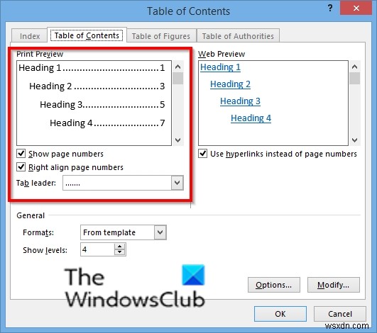 วิธีแก้ไข อัปเดต ลบสารบัญใน Word 