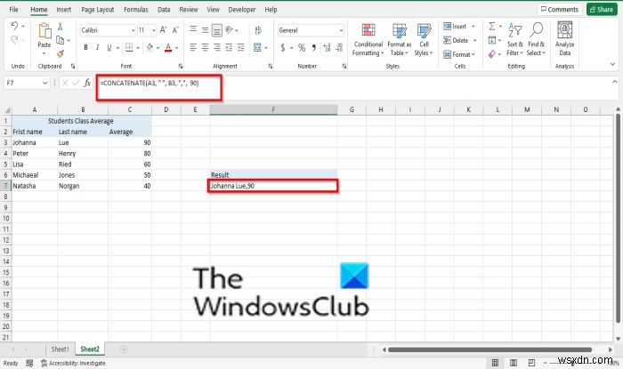 วิธีใช้ Concatenate ใน Excel เพื่อปรับปรุงการจัดรูปแบบข้อมูล 