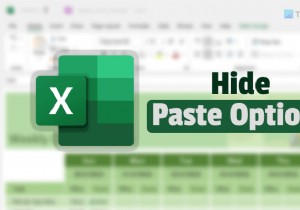 วิธีซ่อนปุ่มตัวเลือกการวางหลังจากวางใน Excel 