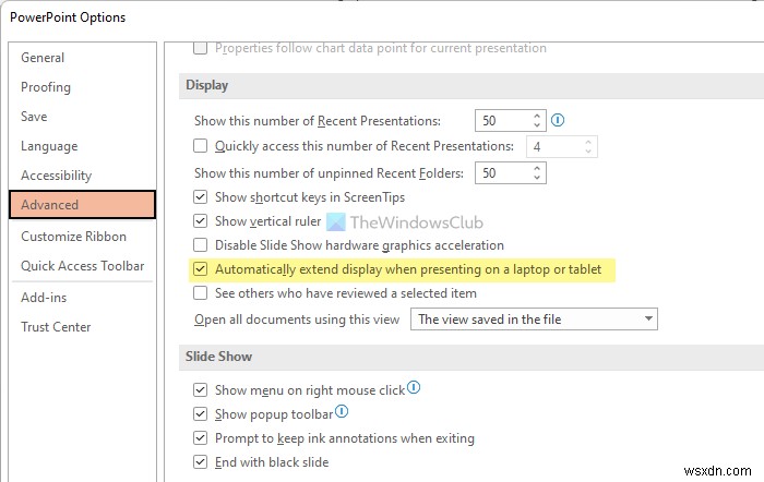 วิธีหยุด PowerPoint จากการขยายการแสดงผลเมื่อนำเสนอบนแล็ปท็อป 