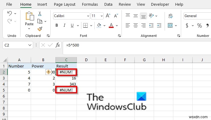 วิธีลบข้อผิดพลาด #NUM ใน Excel