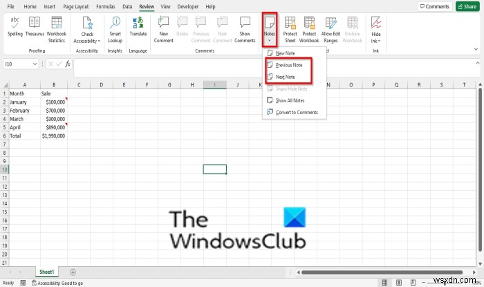 วิธีการเพิ่ม แทรก และใช้บันทึกย่อใน Excel