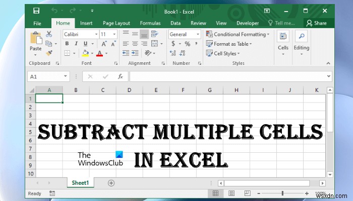วิธีการลบหลายเซลล์ใน Excel 