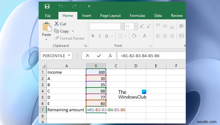 วิธีการลบหลายเซลล์ใน Excel 