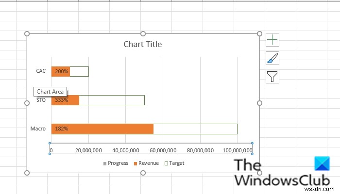 วิธีสร้างแผนภูมิแท่งหรือแผนภูมิความคืบหน้าของวงกลมใน Excel 