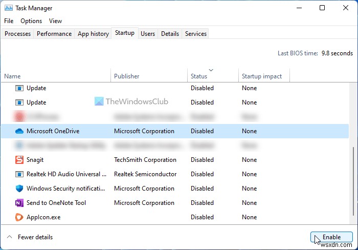 OneDrive ไม่เปิดขึ้นเมื่อเริ่มต้นระบบใน Windows 11/10 