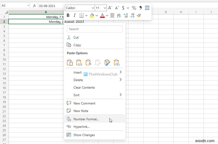 วิธีเปลี่ยนรูปแบบวันที่ใน Google ชีตและ Excel Online 