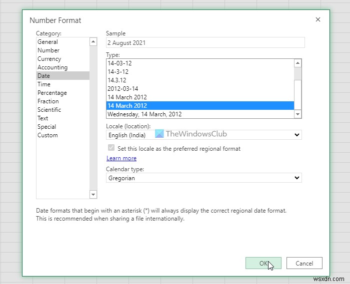 วิธีเปลี่ยนรูปแบบวันที่ใน Google ชีตและ Excel Online 