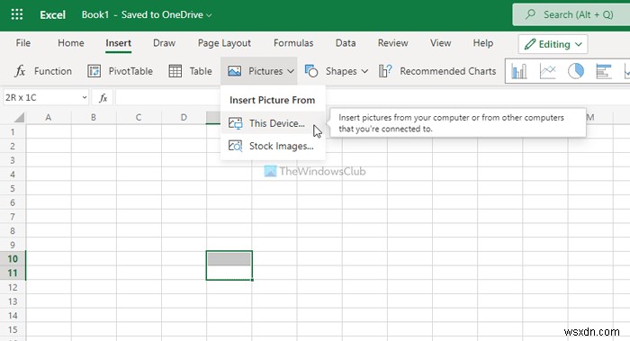 วิธีแทรกรูปภาพใน Microsoft Excel และ Excel Online 