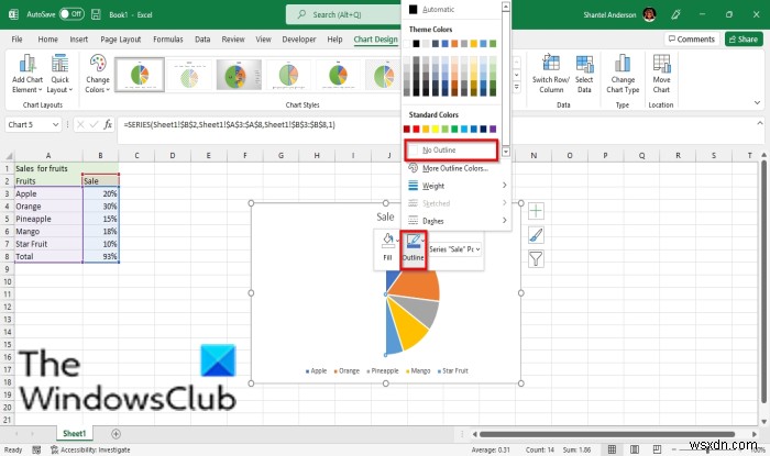 วิธีสร้างแผนภูมิวงกลมครึ่งวงกลมใน Excel