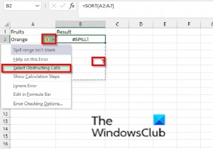 วิธีแก้ไขข้อผิดพลาด SPILL ใน Excel