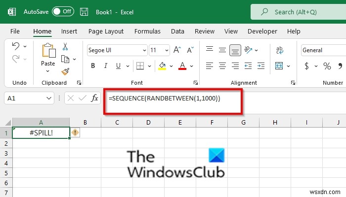 วิธีแก้ไขข้อผิดพลาด SPILL ใน Excel