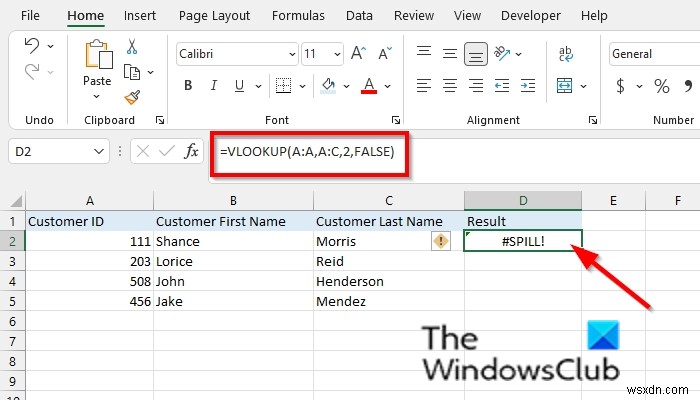 วิธีแก้ไขข้อผิดพลาด SPILL ใน Excel