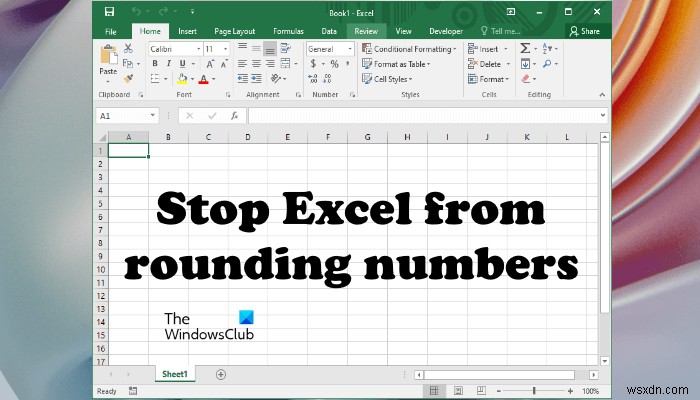 วิธีหยุด Excel จากการปัดเศษตัวเลข