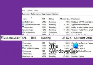 กระบวนการ CSISYNCCLIENT.EXE ใน Windows 11/10 คืออะไร 