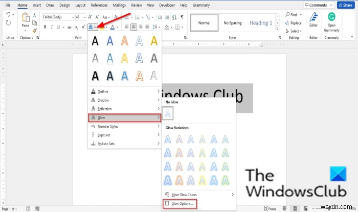 วิธีทำให้ฟอนต์เบลอใน Microsoft Word 