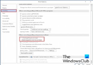 วิธีปิดใช้งานการตรวจตัวสะกดใน Office 365 