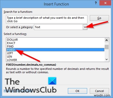 วิธีใช้ฟังก์ชัน FIXED ใน Excel 