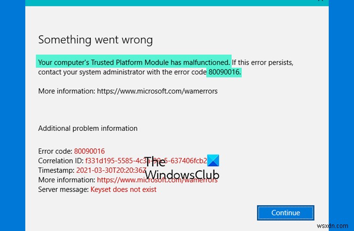 แก้ไขข้อผิดพลาดของ Microsoft Teams 80090016 