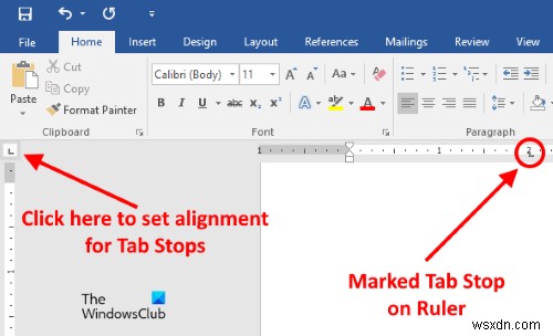 วิธีการตั้งค่าและใช้งาน Tab Stops ใน Microsoft Word 